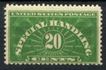 США 1925-1928 гг. • Sc# QE3 • 20 c. • спец. доставка пакетов • MNH OG VF ( кат.- $ 8 )