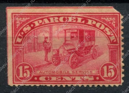 США 1913 г. • SC# Q7 • 15 c. • почтовый автомобиль • спец. доставка • MNG F- ( кат.- $ 65 )