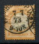 Германия 1872 г. • Mi# 18 • ½ gr. • орел с большим щитом • Used VF ( кат.- € 12 )