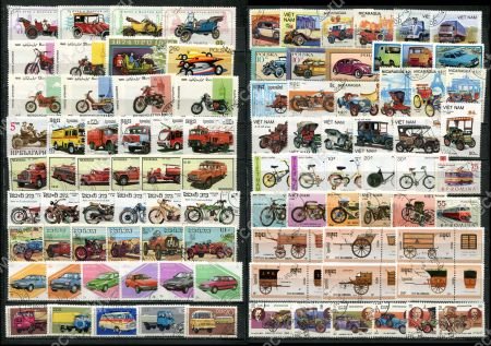 Автомобили и мотоциклы • набор 95 разных марок • Used(ФГ) VF