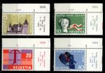 Швейцария 1958 г. • Mi# 653-6 • 5 - 40 c. • Юбилеи и события • полн. серия • MNH OG Люкс!
