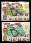 Бермуды 1966 г. • Gb# 193-4 • 10 d. - 2s.6d. • Футбол, Чемпионат мира (Лондон) • полн. серия • MLH OG VF