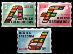 Гана 1960 г. • Gb# 242-4 • 3 d. - 1 sh. • День освобождения Африки • полн. серия • MNH OG XF