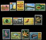 Гана 1959-1961 гг. • Gb# 213-225 • ½ d. - 10 sh. • основной выпуск ( 13 марок ) • MNH OG XF ( кат.- £ 12 )