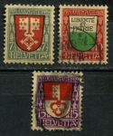 Швейцария 1919 г. • Mi# 149-151 • гербы кантонов • благотворительный выпуск • полн. серия • MNH OG/Used VF ( кат. - €32 )