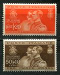 Италия 1930 г. • Mi# 325-6 • 20 и 50+10 c. • Свадьба принца Савойского • MH OG VF ( кат.- $5 )