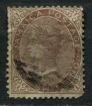 Ямайка 1860-1870 гг. • Gb# 6a • 1 sh. • королева Виктория • стандарт • Used F-VF