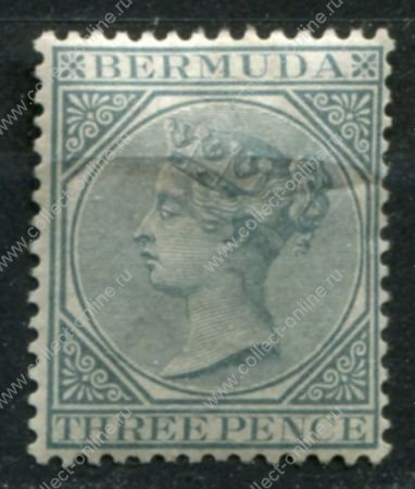 Бермуды 1893-1904 гг. • Gb# 28 • 3 d. • Виктория • стандарт • MH OG VF ( кат. - £25 )