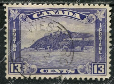 Канада 1932 г. • SC# 201 • 13 c. • основной выпуск • крепость Квебека • Used XF ( кат.- $ 4 )