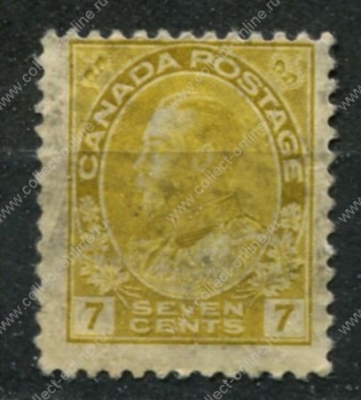 Канада 1911-1925 гг. • SC# 113 • 7 c. • Георг V • выпуск "Адмирал" • стандарт • Used F-VF ( кат.- $ 4 )