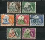 Басутоленд 1954-1958 гг. • Gb# 43-9 • ½ d. - 1 sh. • Елизавета II • основной выпуск ( 7 марок ) • Used VF