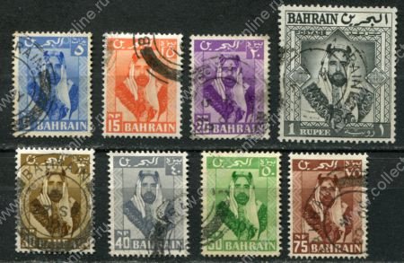 Бахрейн 1960 г. • Gb# 117-124 • 5 n.p. - 1 R. • Салман ибн Хамад Аль Халифа • стандарт ( 8 марок ) • Used VF