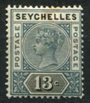 Сейшелы 1890-1892 гг. • Gb# 5 • 13 c. • королева Виктория • тип I • стандарт • MH OG VF ( кат. - £7 )