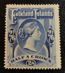 Фолклендские о-ва 1898 г. • Gb# 41 • 2s.6d. • Королева Виктория • стандарт • MH OG VF ( кат.- £275 )