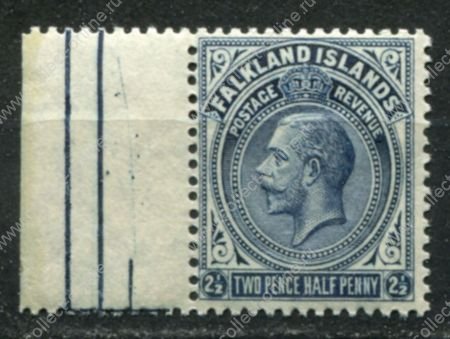 Фолклендские о-ва 1921-1928 гг. • Gb# 76a • 2½ d. Георг V • стандарт • MNH OG XF+ (кат.- £27)