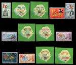 Сьерра-Леоне 1964-1966 гг. • Gb# 336-348 • 1 с. - 1 le. • десятичная валюта (3-й выпуск) • надпечатки • MLH OG VF