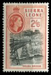 Сьерра-Леоне 1956-1961 гг. • Gb# 219 • 2s.6d. • Елизавета II • основной выпуск • мост •  MH OG VF ( кат. - £12 )
