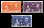 Сьерра-Леоне 1937 г. • Gb# 185-187 • 1 - 3 d. • Коронация Георга VI • полн. серия • MNH OG VF ( кат.- £3,25 )