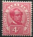 Саравак 1899-1908 гг. • Gb# 39 • 4 c. • сэр Чарльз Брук • стандарт • MH OG VF ( кат.- £ 18 )