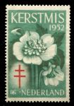 Нидерланды 1938-1952 гг. • Рождество (фонд борьбы с туберкулезом) • цветы • Mint NG VF