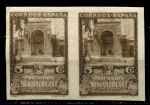 Испания 1930 г. • Mi# 539U • 5 c. • Закрытие Иберо-Американской выставки в Севилье • б.з. • пара • MNH OG VF