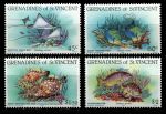Гренадины Сент-Винсента 1984 г. • SC# 399-402 • 45 c. - $2 • местные морские рыбы • полн. серия • MNH OG XF