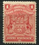 Родезия 1898-1908 гг. • Gb# 78 • 1 d. • герб колонии • красная • стандарт • MLH OG VF ( кат.- £ 12 )