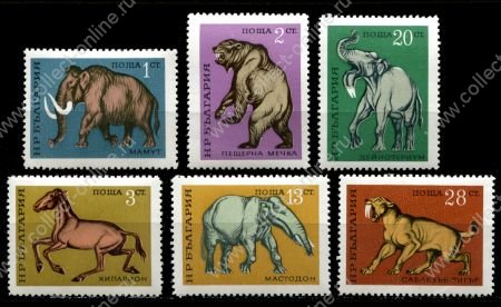 Болгария 1971 г.• Mi# 2088-93 • 1 - 28 st. • Доисторические животные • полн. серия • MNH OG XF ( кат.- €9 )