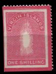 Британские Виргинские о-ва 1867 г. • Gb# 18b • 1 sh. • без центра! • ошибка • редкость! • копия