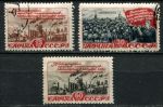 СССР 1948 г. • Сол# 1268-70 • 15 - 60 коп. • 5-летний план в 4 года! • полн. серия • Used VF