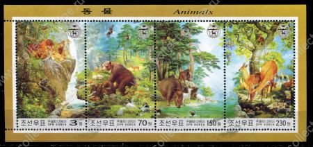 КНДР 2003 г. • SC# 4309 • Дикие животные • блок • Used(ФГ) XF