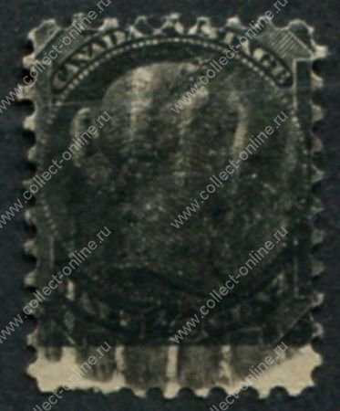 Канада 1870-1889 гг. • SC# 34 • ½ c. • Королева Виктория • Used F ( кат. - $10 )