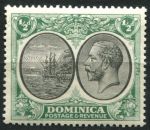 Доминика 1923-1933 гг. • Gb# 71 • ½ d. • Георг V • фрегат у берегов острова • MH OG VF ( кат.- £2 )