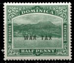 Доминика 1918 г. • Gb# 56 • ½ d. • надпечатка "WAR TAX" • военный налог • MH OG VF ( кат.- £9.50- )