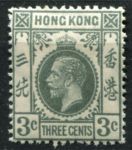 Гонконг 1921-1937 гг. • Gb# 119 • 3 c. • Георг V • стандарт • MH OG VF ( кат. - £15 )