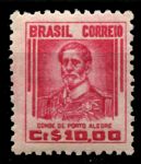 Бразилия 1947-1954 гг. • Sc# 668 • 10 cr. • Конде де Порту Алегре • стандарт • MNH OG XF ( кат. - $15 )