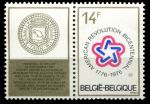 Бельгия 1976 г. • Mi# 1849 • 14 fr. • 200-летие американской революции • MNH OG XF