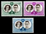 Бельгия 1960 г. • SC# 560-2 • 40 c. - 6 fr. • Свадьба короля Бодуэна • королевская чета • полн. серия • MNH OG XF ( кат.- $ 3,5 )