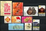 Китай(КНР, Тайвань, Гонконг) • лот 10 разных марок • Used F-VF