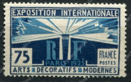 Франция 1924-1925 гг. Mi# 180 • 75 c. • Выставка декоративно-прикладного искусства, Париж • концовка серии • MH OG VF ( кат. - €30 )