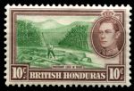 Британский Гондурас 1938-1947 гг. • Gb# 155 • 10 c. • Георг VI • осн. выпуск • сплав леса • MNH OG VF ( кат. - $5 )