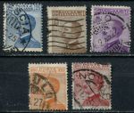Италия 1908-1926 гг. • Mi# 90 .. 246v • 25 .. 60 c. • Виктор Эммануил III • стандарт ( 5 марок ) • Used VF