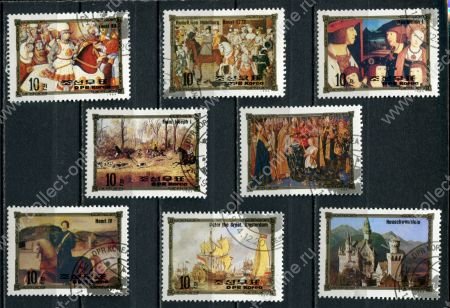 КНДР 1984 г. • SC# 2438-46 • 10 ch.(8) • Европейские монархи • ( 8 марок ) • Used(ФГ) VF