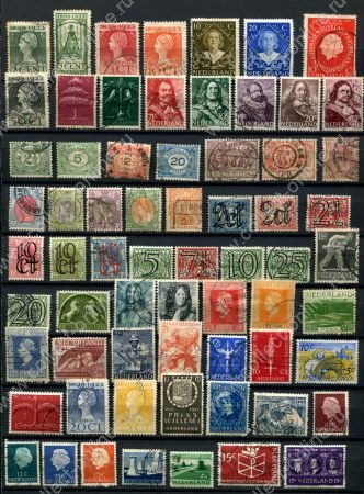 Нидерланды • XIX-XX век • набор 195 разных, старых марок • Used F-VF
