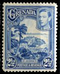 Гренада 1938-1950 гг. • Gb# 157 • 2½ d. • Георг V • осн. выпуск • вид на Сент-Джордж • MH OG VF