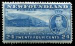 Ньюфаундленд 1937 г. • Gb# 265 • 24 c. • Коронация Георга VI (доп. выпуск) • остров Белл • перф: 14 • MH OG VF ( кат.- £ 2.75 )