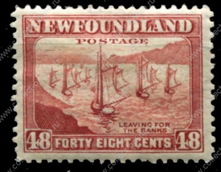 Ньюфаундленд 1941-1944 гг. • Gb# 289 • 48 c. • основной выпуск • парусная флотилия • концовка серии • MH OG VF ( кат.- £ 13 )