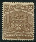 Родезия 1898-1908 гг. • Gb# 79 • 2 d. • герб колонии • стандарт • MH OG VF ( кат.- £ 16 )