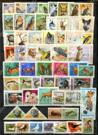 Венгрия • XX век • Фауна набор • 57 разных марок • Used VF