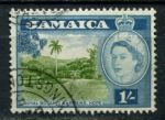 Ямайка 1956-1958 гг. • Gb# 168 • 1 sh. • Елизавета II основной выпуск • королевский ботанический сад • Used F-VF